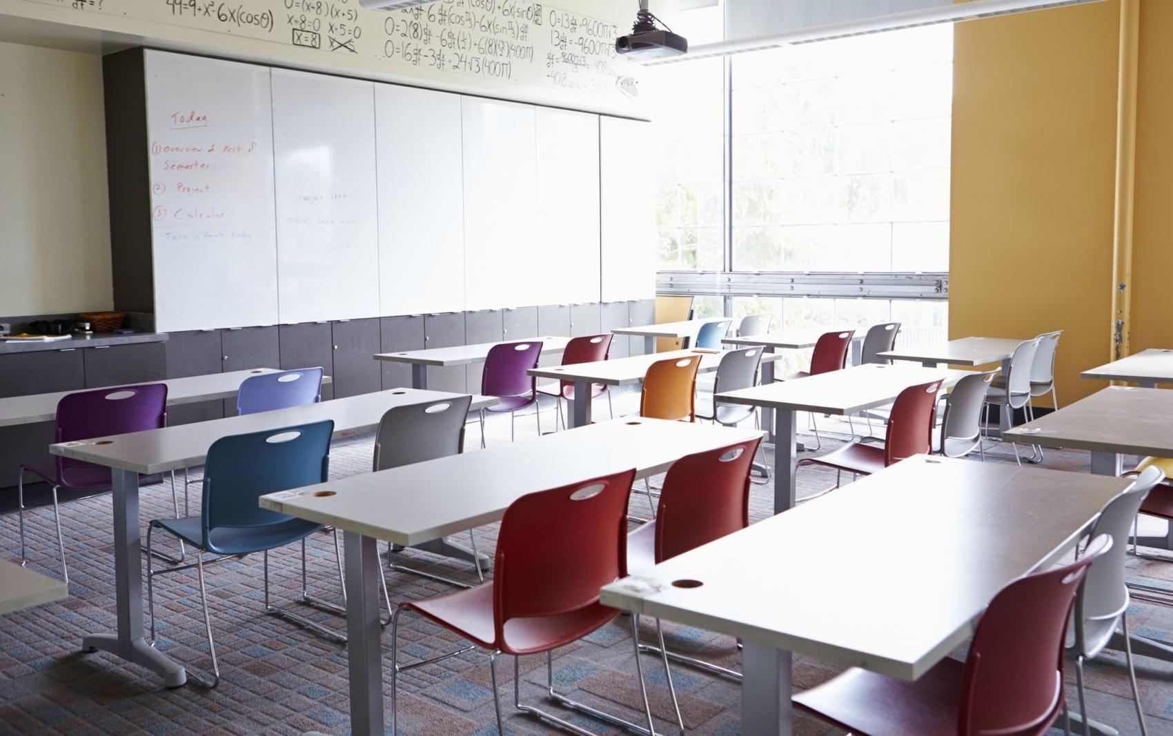 empty classroom